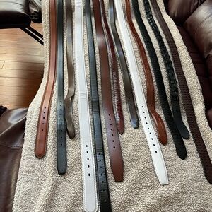 Men Beautiful Belts! 13 Beautiful Belts, some new, some genuine reptile!